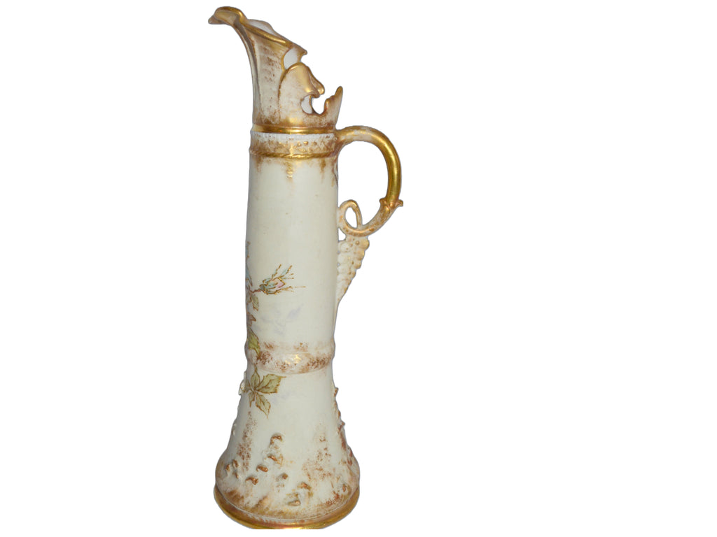 Amphora RSTK Floral Painted Tepliz Ewer Vase