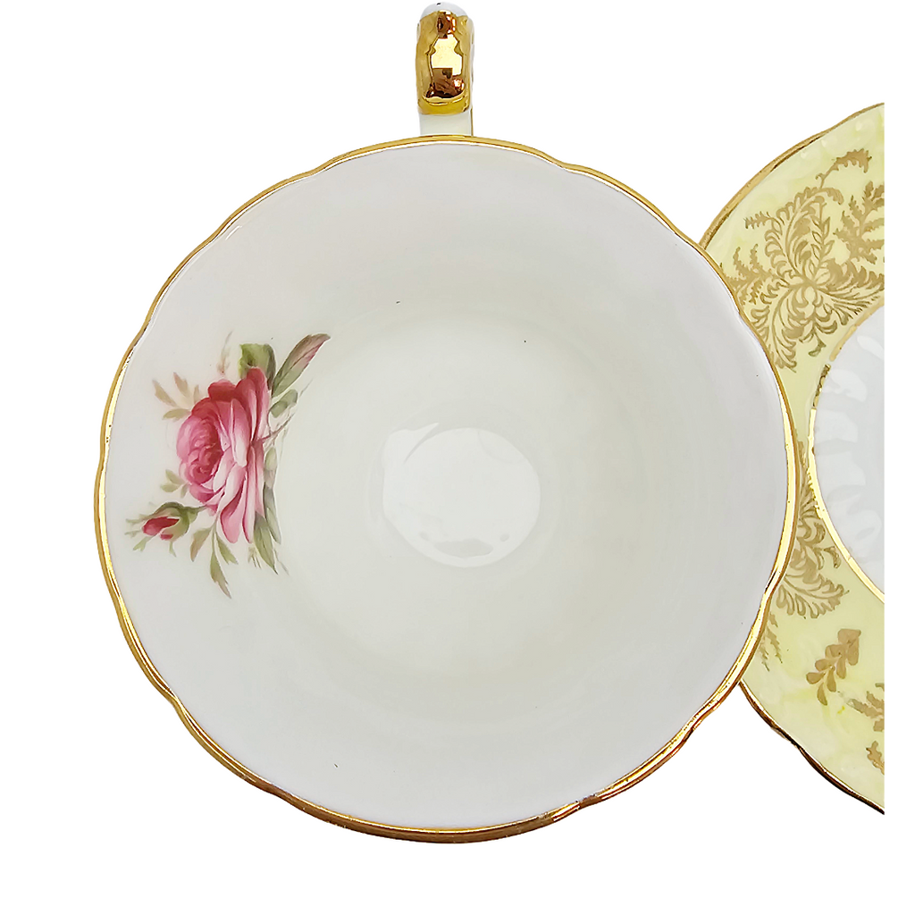 Vintage Paragon Porcelain Cup & Saucer | English Bone China Rose Teacup Set