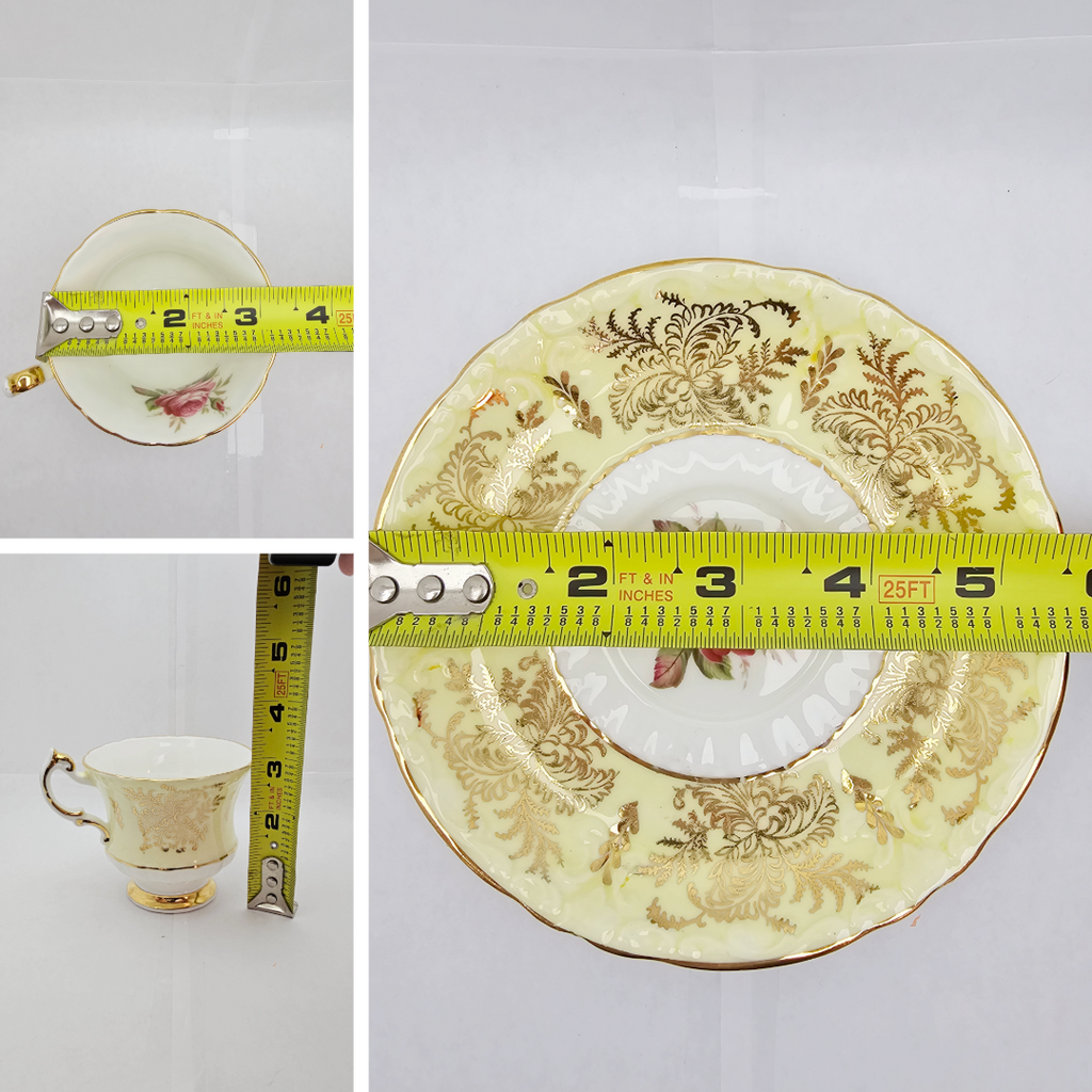 Vintage Paragon Porcelain Cup & Saucer | English Bone China Rose Teacup Set