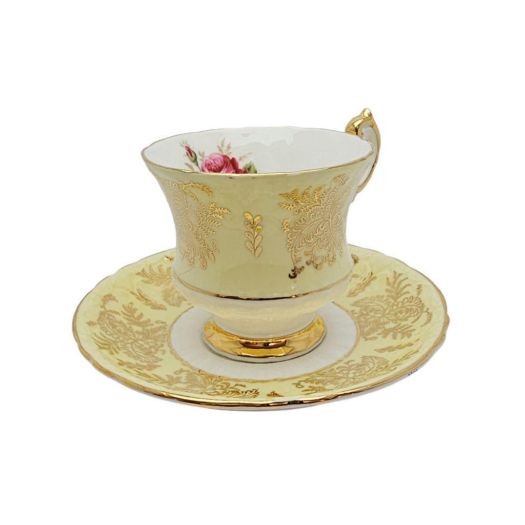 Vintage Paragon Porcelain Cup & Saucer | English Bone China Rose Teacup Set