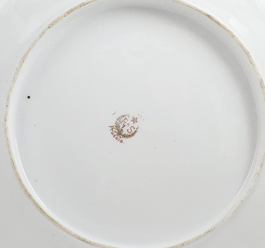 Rare Antique R.S. Prussia "Snowbirds" Scenic Winter Plate – Mold 92