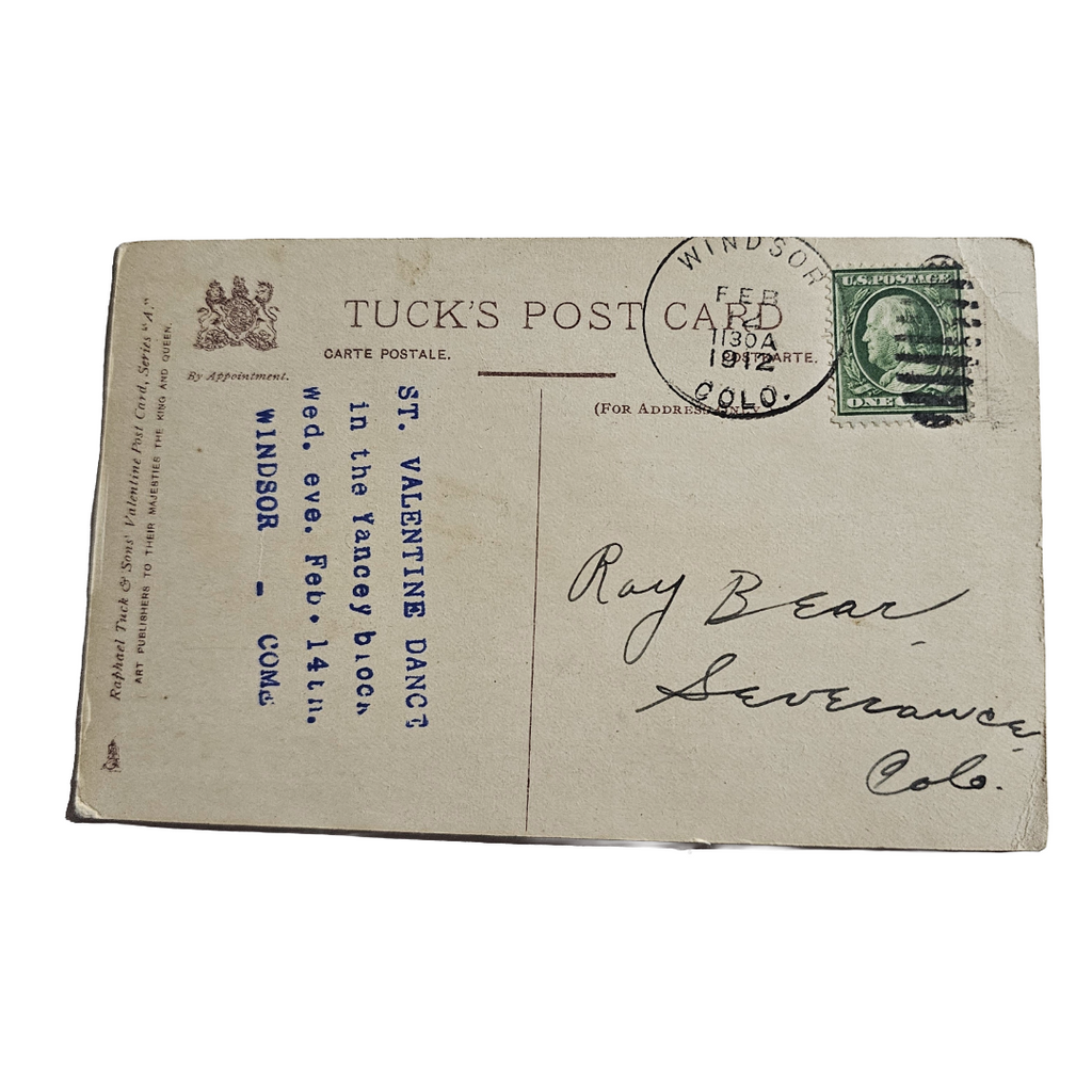 Valentine Postcard Tuck Bachelor Man Mending Socks