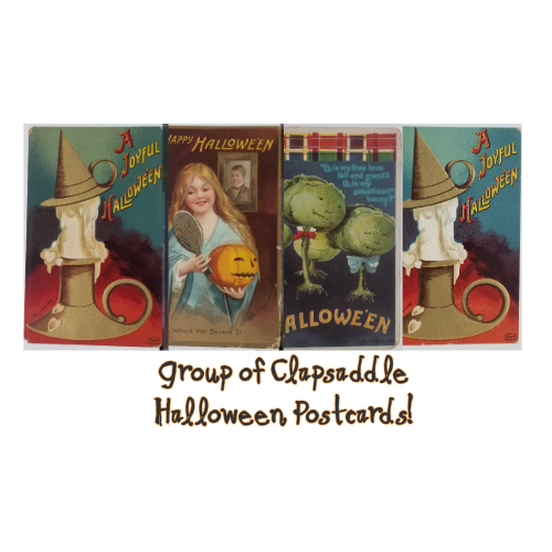 Halloween Postcards Group of Four (4) Ellen Clapsaddle Signed All Early 1910s