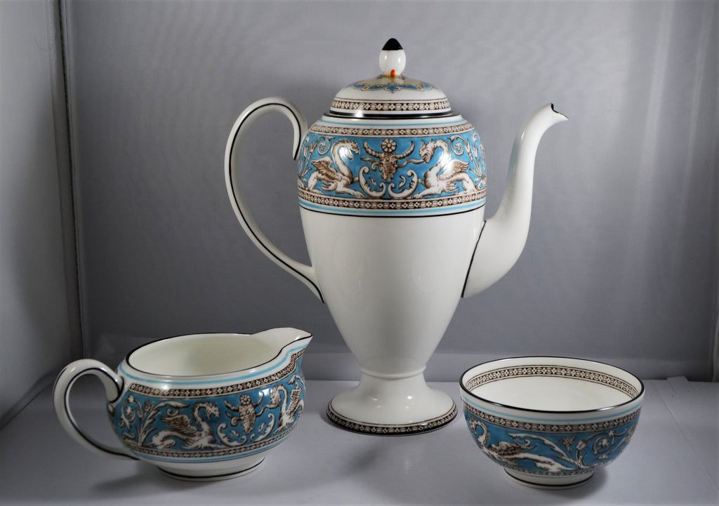 Wedgwood Florentine Turquoise Tea Coffee Service Pattern 2714