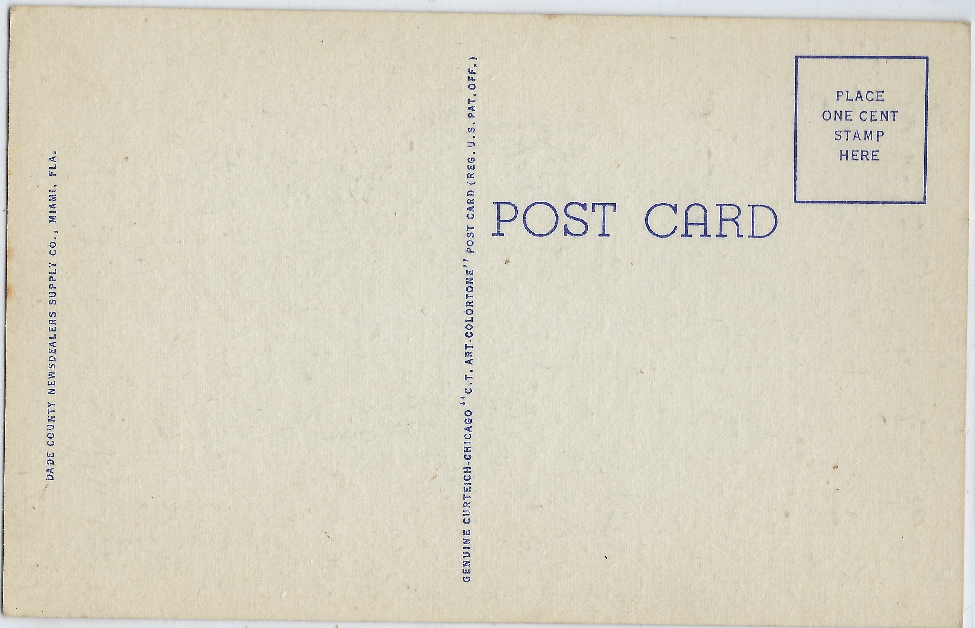 Miami & Miami Beach FLORIDA Vintage Linen Postcard Folder