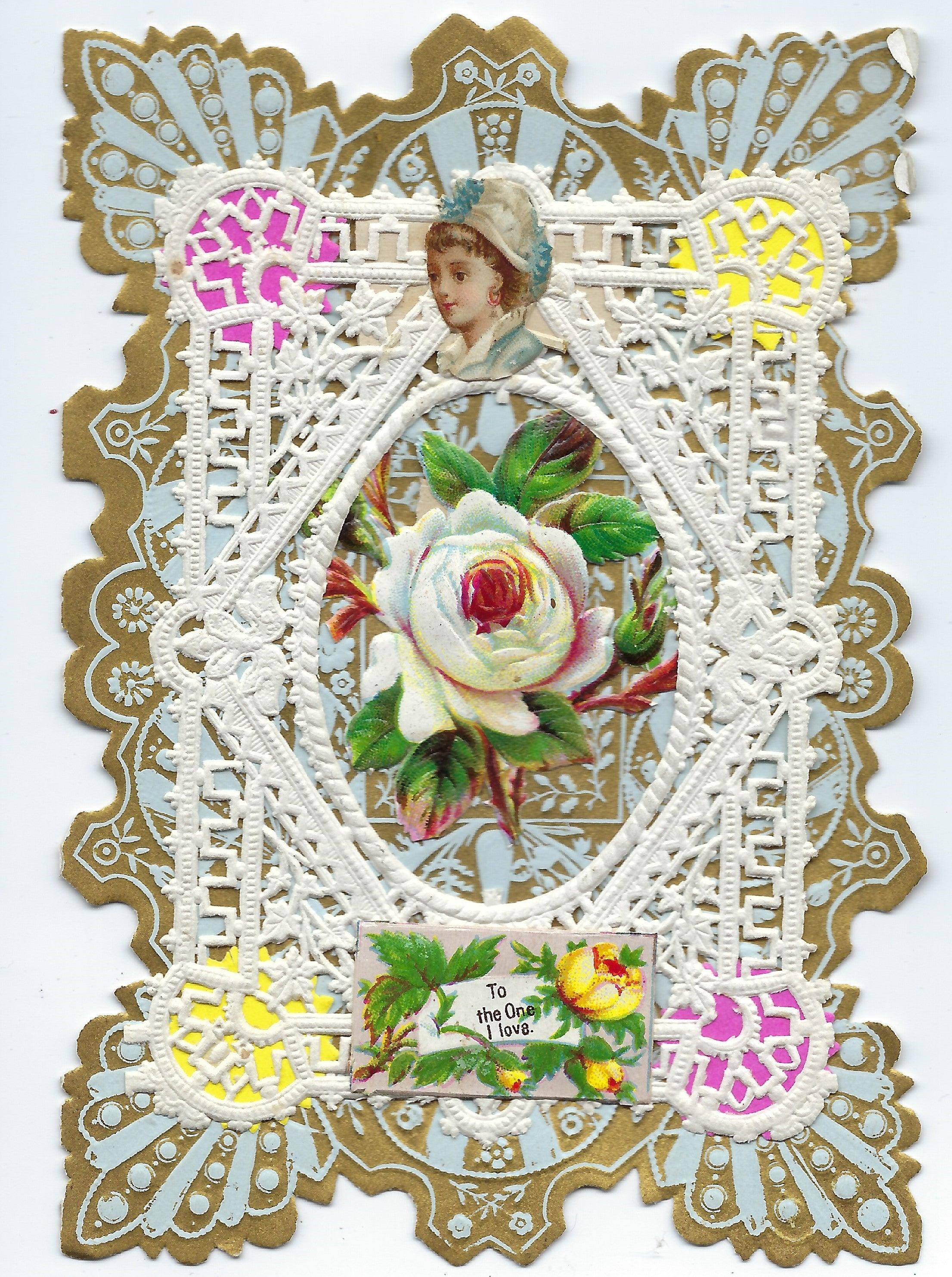 Antique Paper Lace Embossed Valentine Card Circa 1880-1895 Anonymous P -  ChristiesCurios