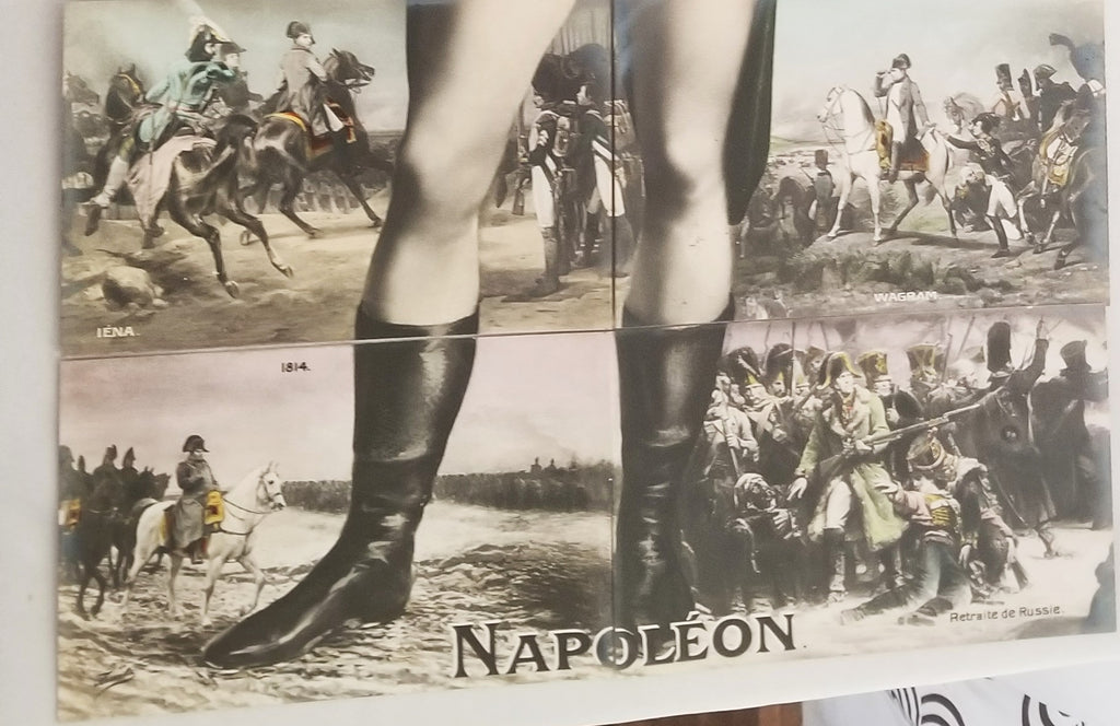 Napoleon Bonaparte Puzzle Installment Postcard Complete 10 Pc Set Made in France