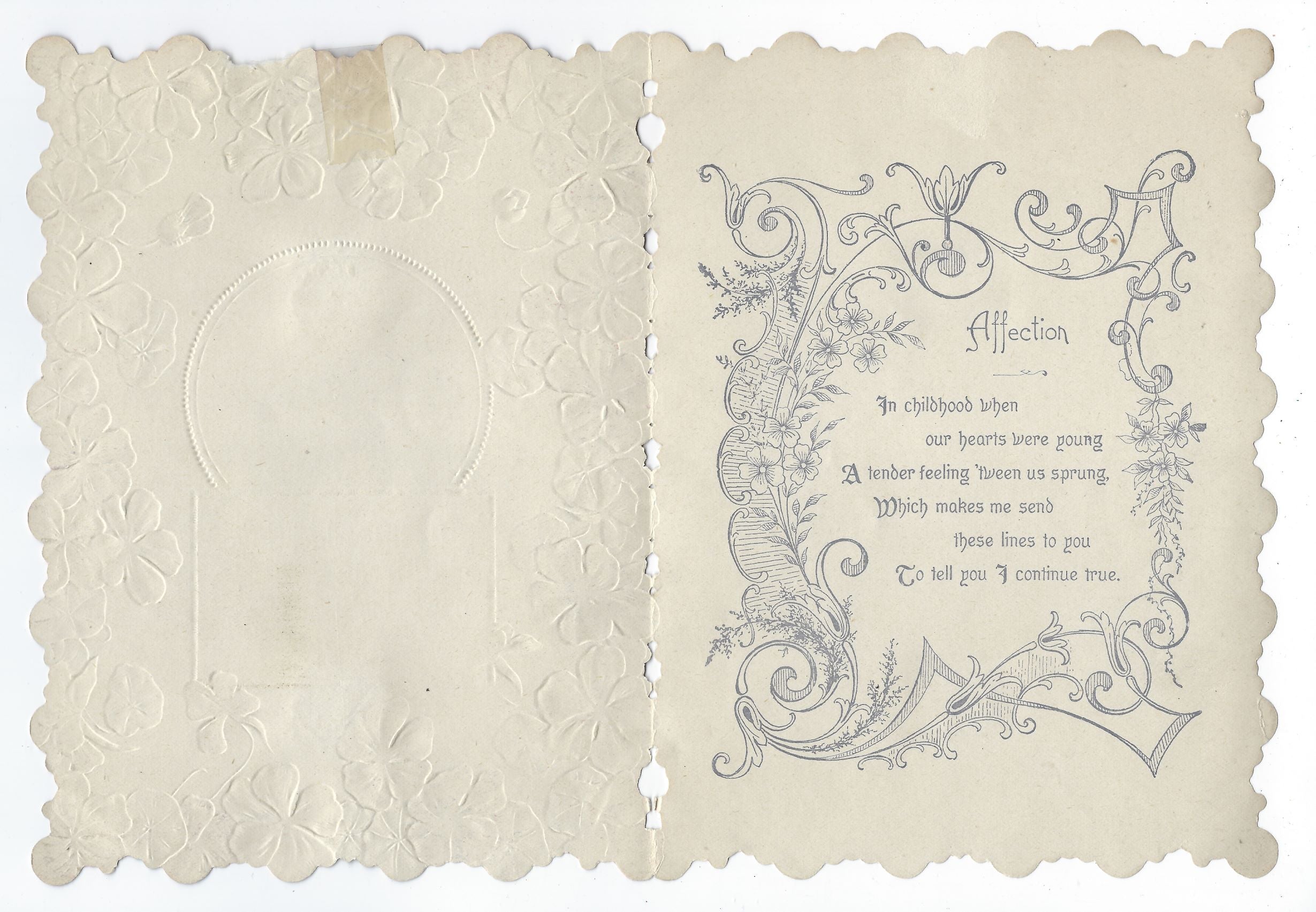 Antique Paper Lace Embossed Valentine Card Circa 1880-1895 Anonymous P -  ChristiesCurios