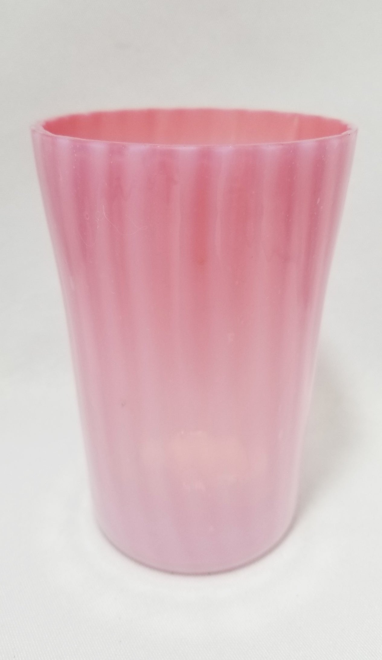 Rare Hobbs Brockunier Neapolitan Pink Opaline Stripe Tumbler