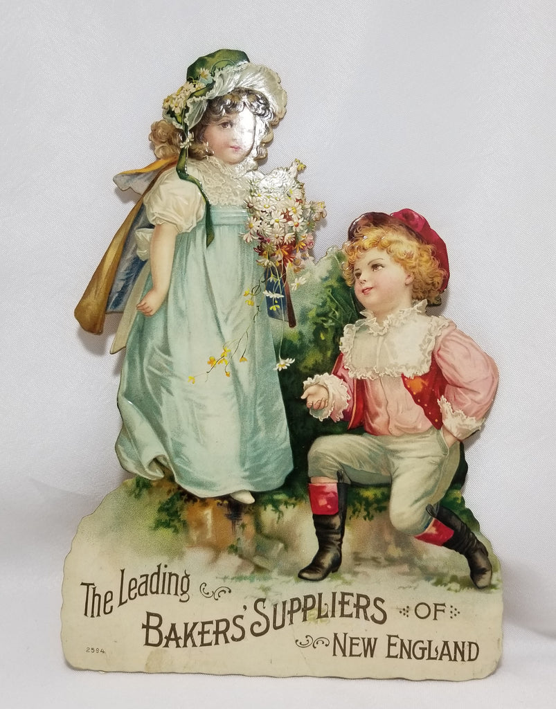Large Rare Antique 1900s Raphael Tuck Frances Brundage Die Cut Advertising Children Playing Romeo & Juilet