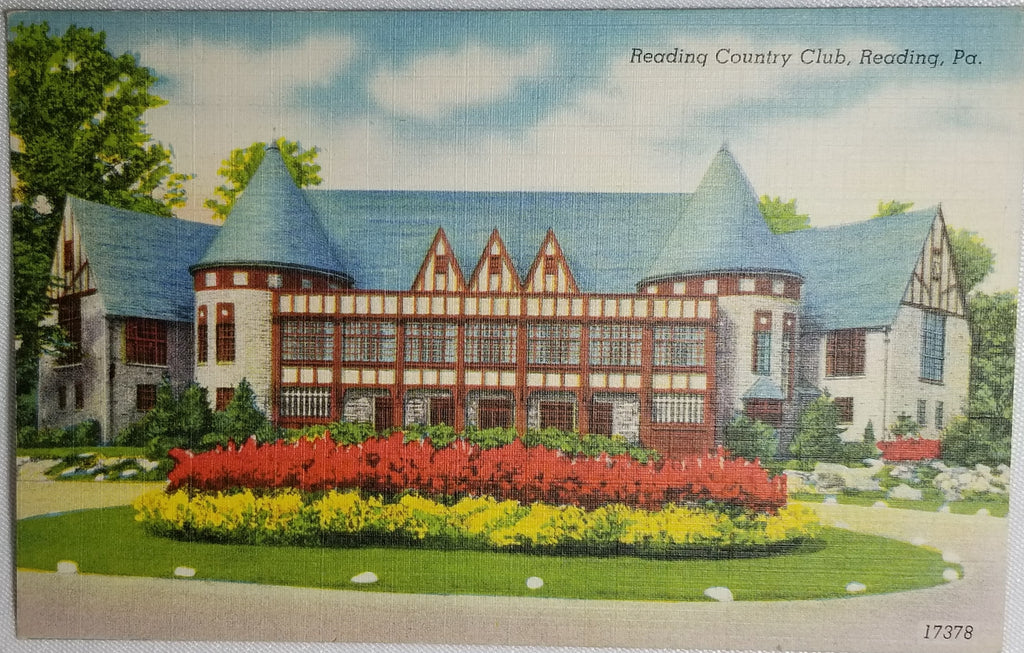 Reading Country Club Reading PA Berks County Pennsylvania Linen Postcard