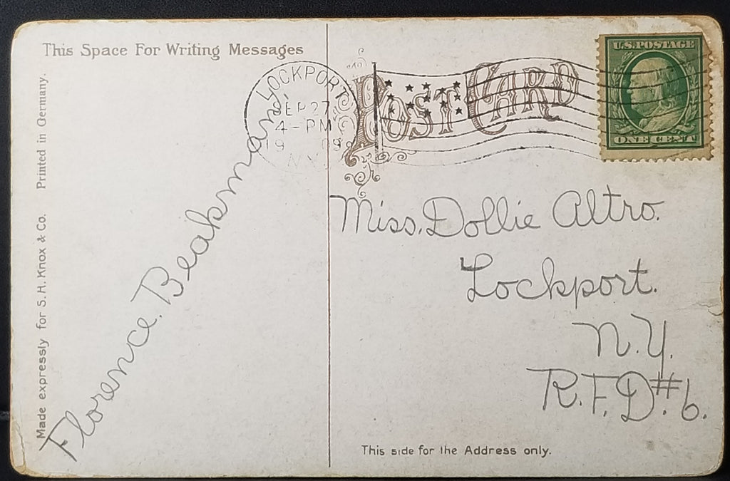 65th Regiment Armory Buffalo NY 1909 Real Photo Type Post Card