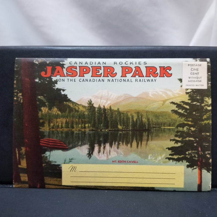 Canadian Rockies Jasper Park on the Canadian National Railway Postcard Booklet