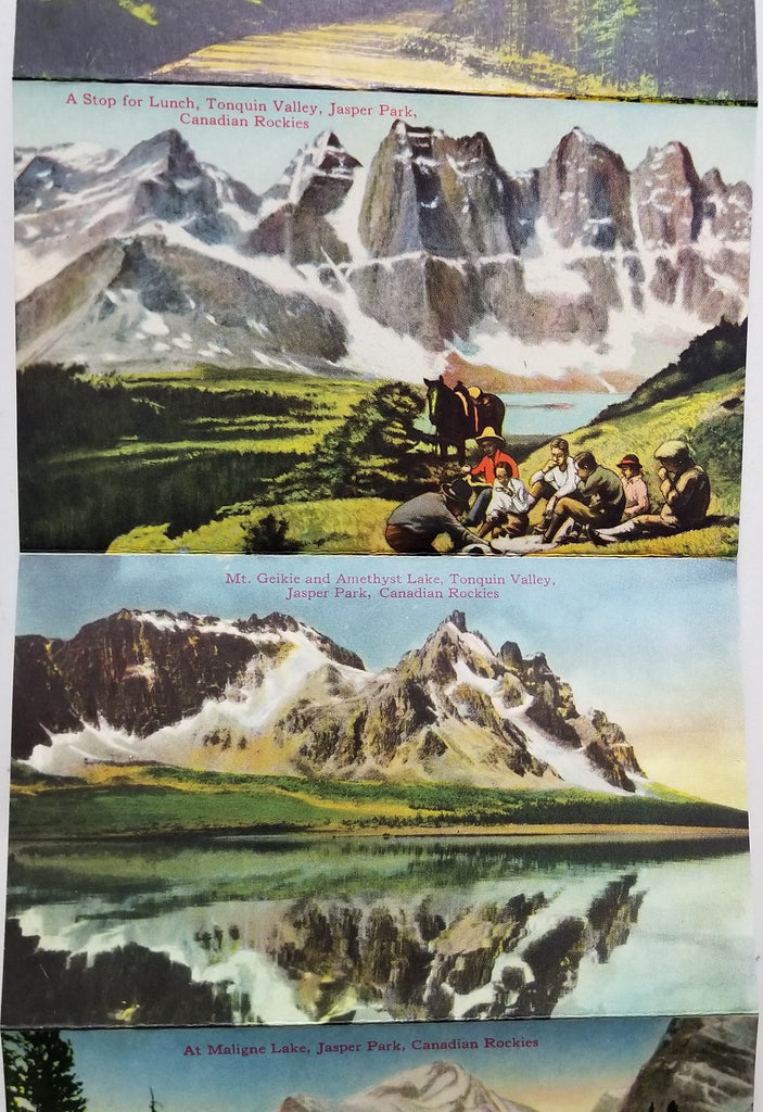 Canadian Rockies Jasper Park on the Canadian National Railway Postcard Booklet