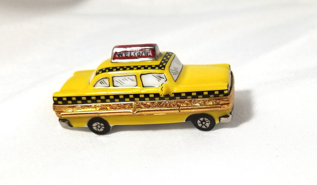 New York Yellow Taxi Cab Limoges Artoria Limited Production Trinket Box