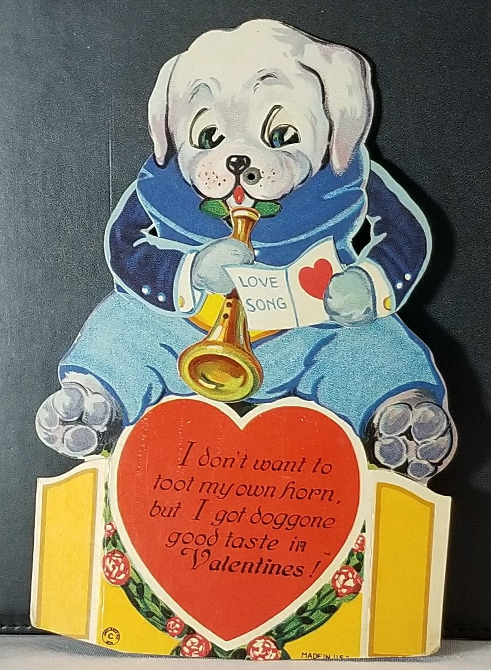 dog valentine card