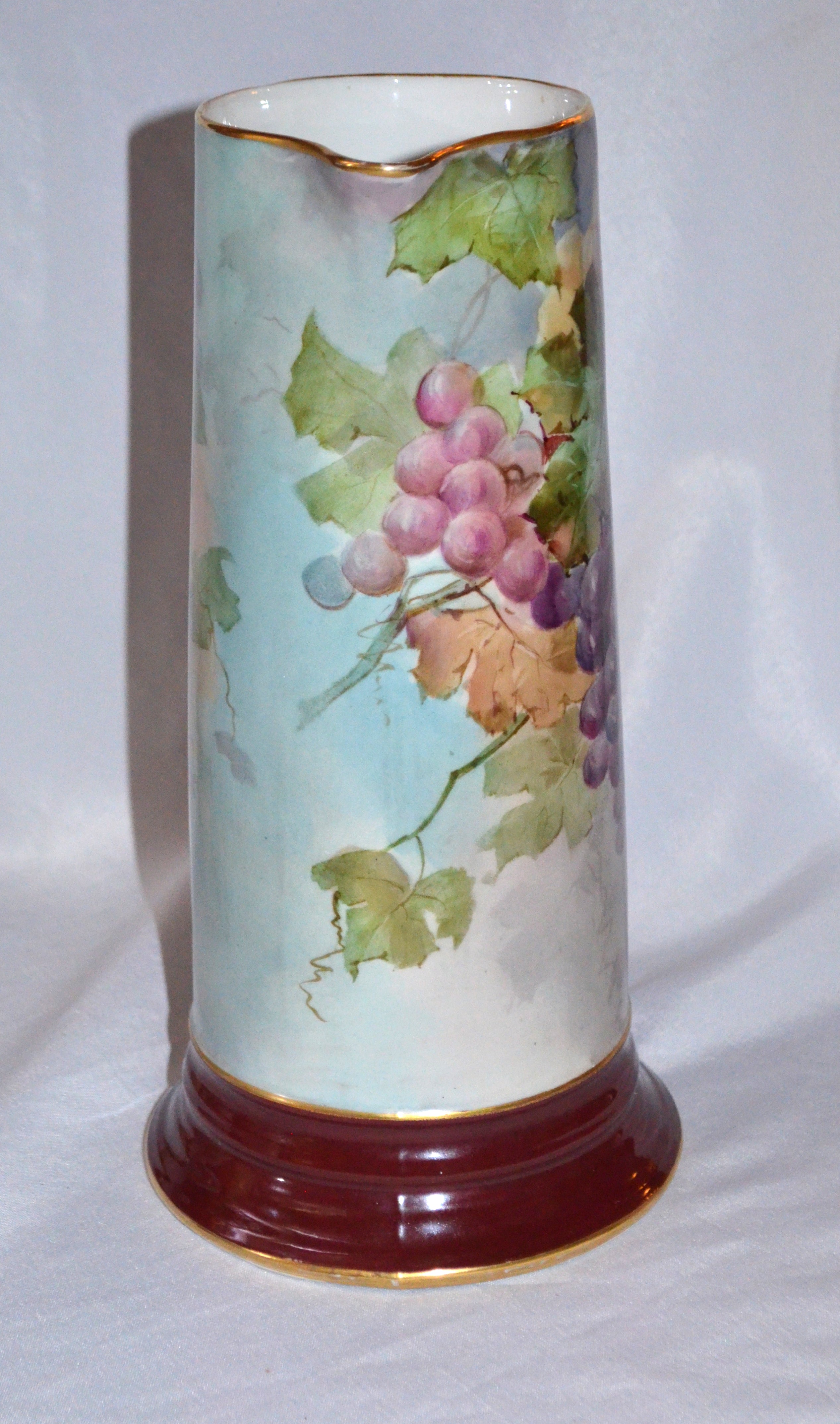 H.P. Sinclaire Ravenwood Porcelain Hand Painted Tankard Pitcher