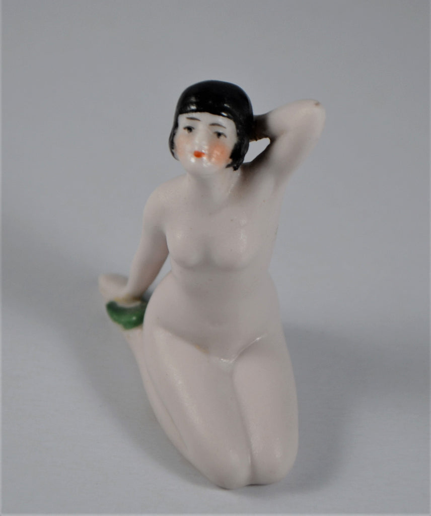 German Porcelain Bisque Bathing Beauty Figurine Doll