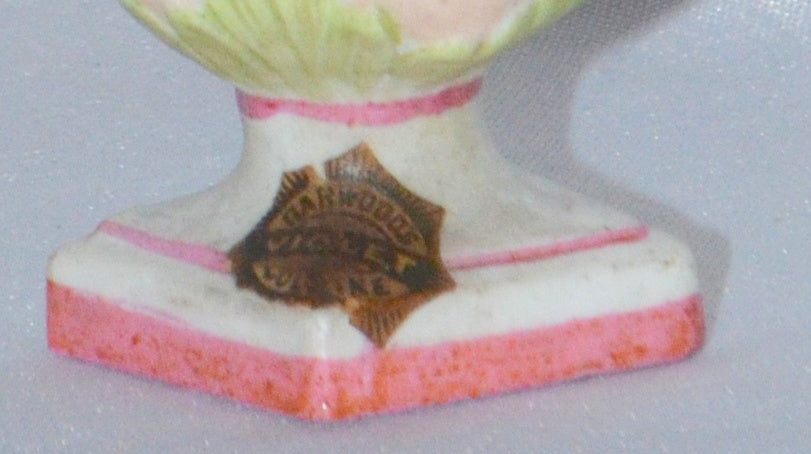 Rare Porcelain Bisque Female Bust Figural Scent Bottle