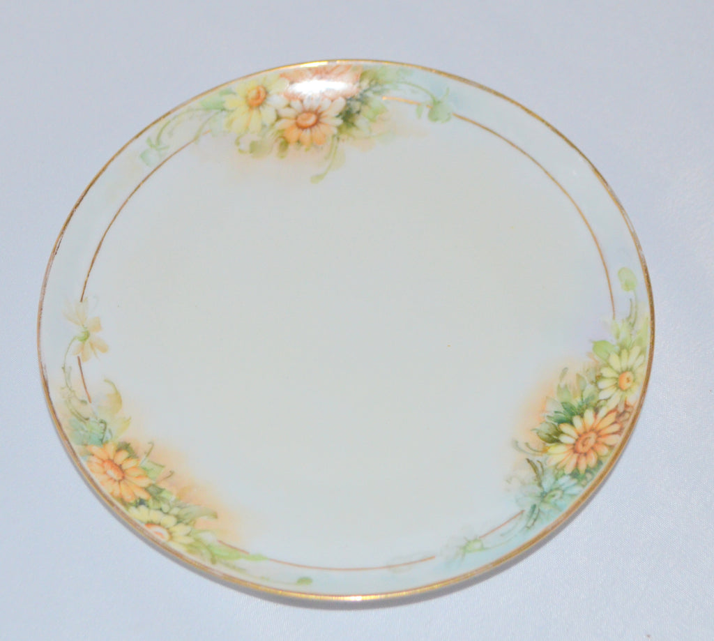 Thomas Sevres Porcelain Cabinet Plate Signed Darling Hand Painted Daisies