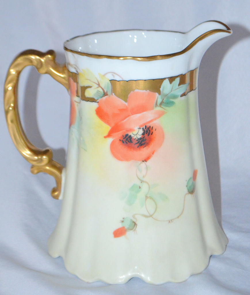 Bavarian Porcelain Poppy Decor Lemonade Set