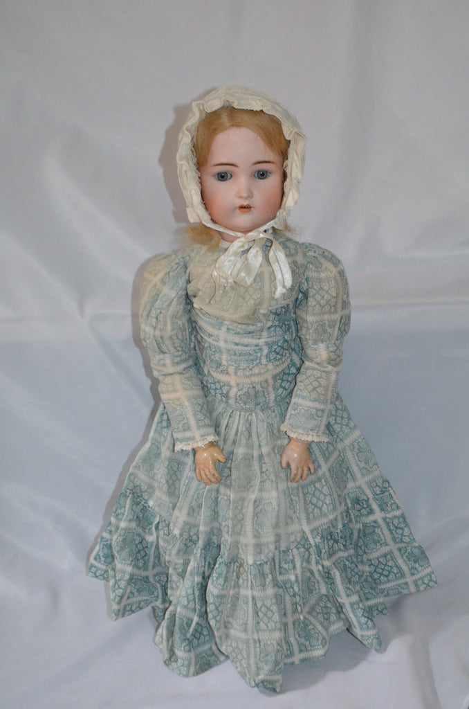 Antique German Doll Bisque Head & Composition Child Adolf Wislizenus AW  W II 25"