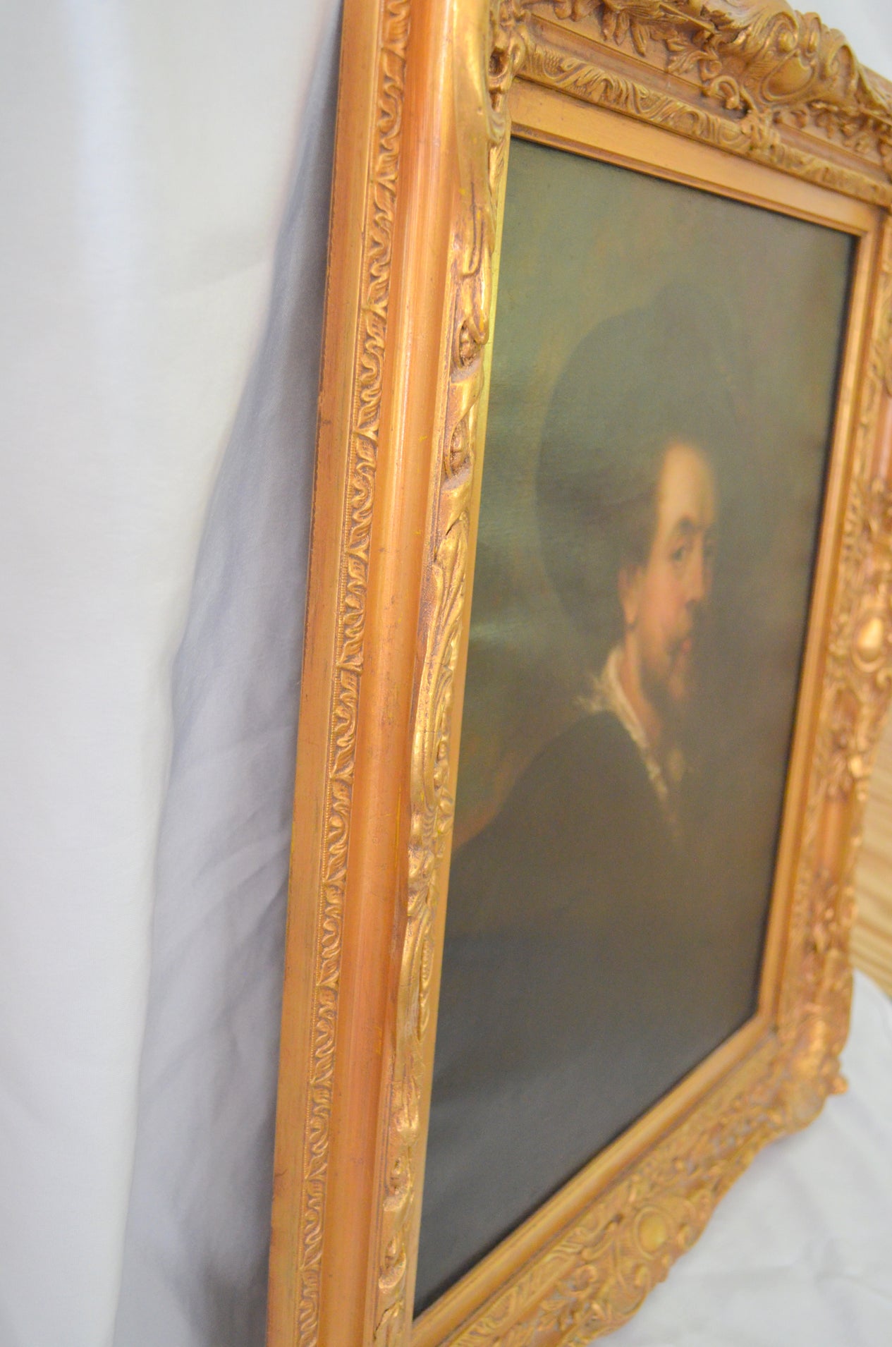 Self Portrait with a Hat Peter Paul Rubens After Rubens Oil Painting on Canvas UFFIZI Wax Seal