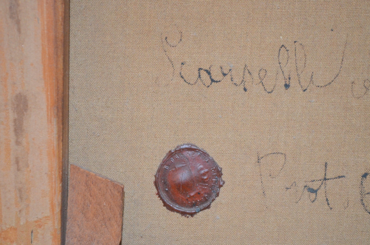 Self Portrait with a Hat Peter Paul Rubens After Rubens Oil Painting on Canvas UFFIZI Wax Seal
