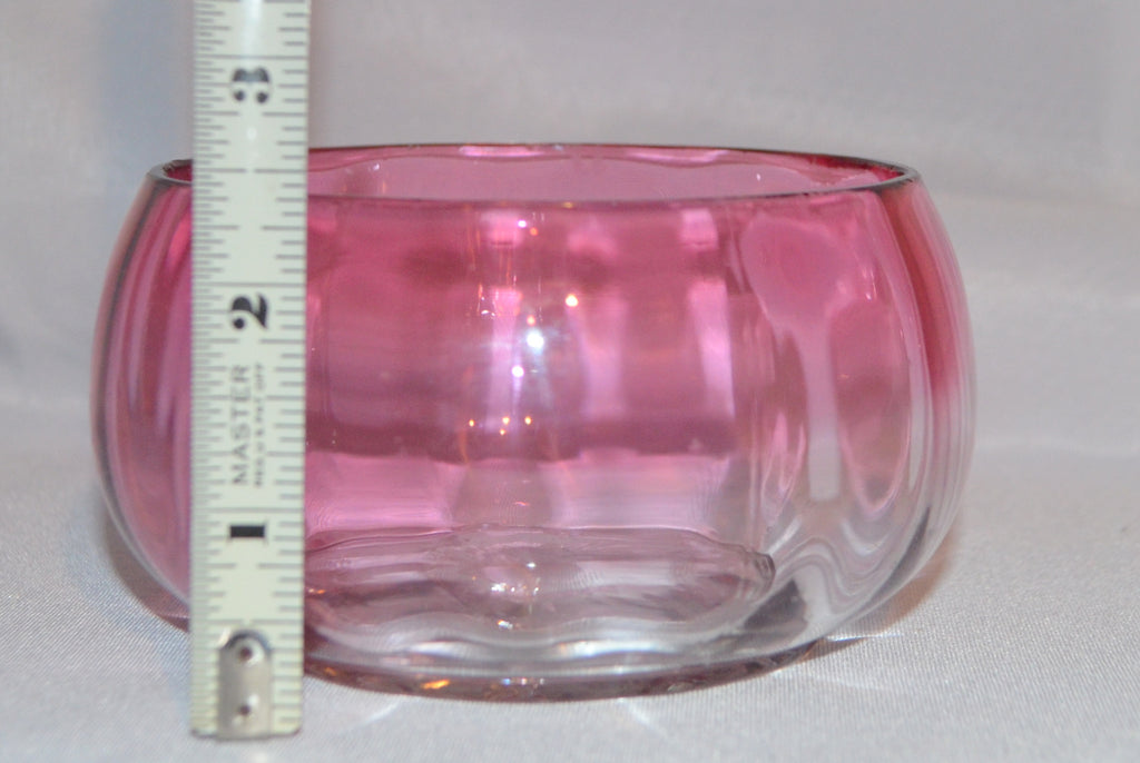 Hobbs Victorian Cranberry Rubina Finger Bowl Circa 1880 EAPG Period Glass
