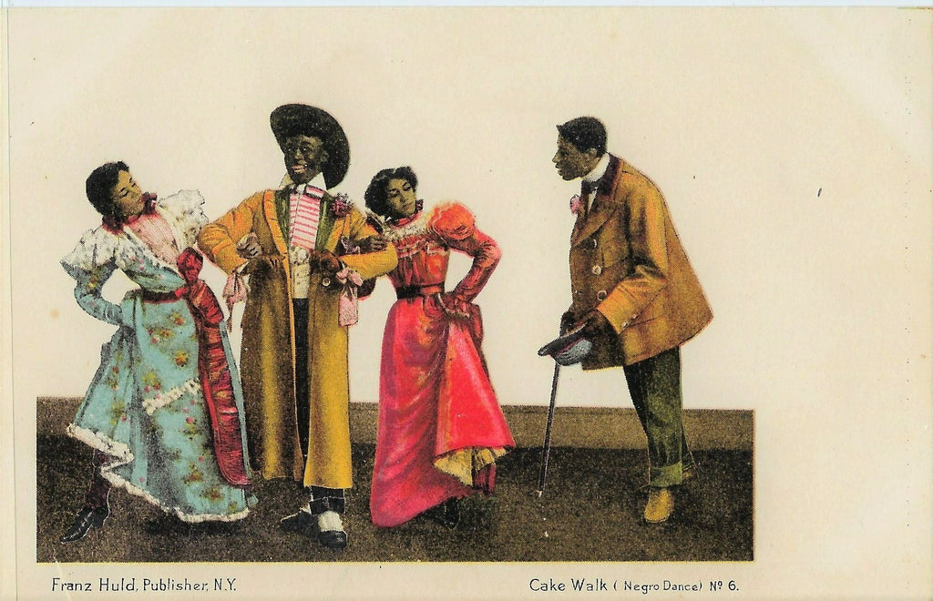 Artist Postcard African American Couples Dancing Early Undivided Back Card No 6 Franz Huld Publishing