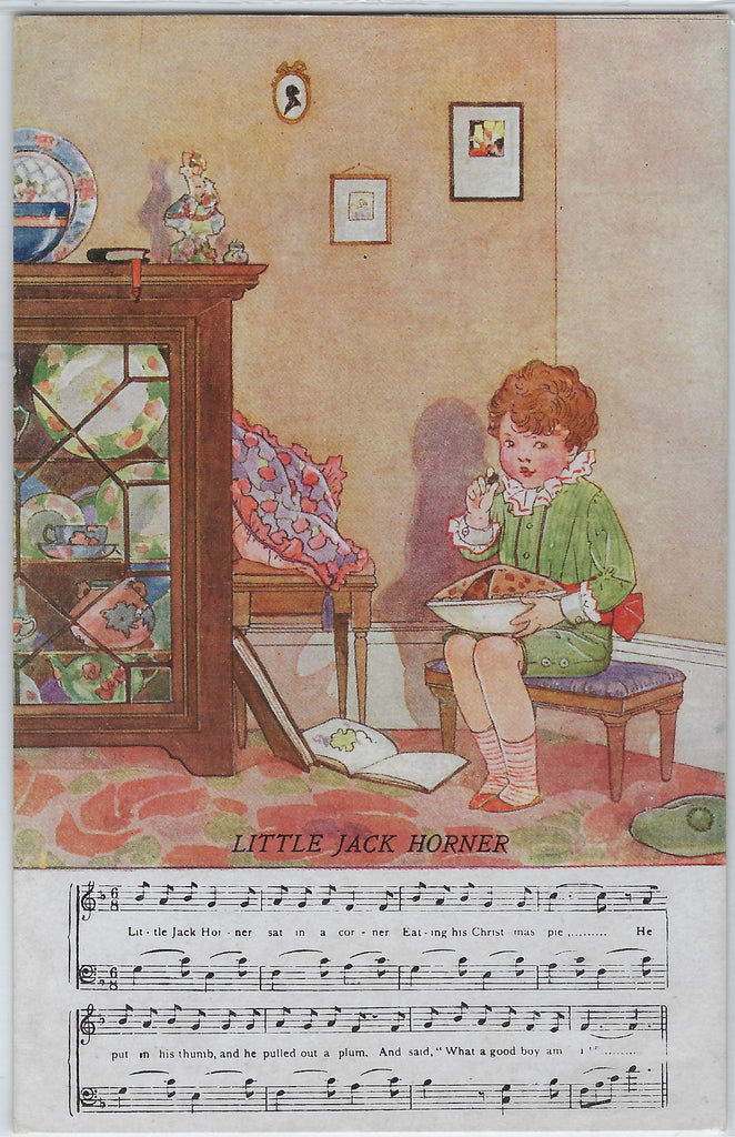Little Jack Horner English Nursery Rhymes Postcard Series 44 A&C Black Publishing