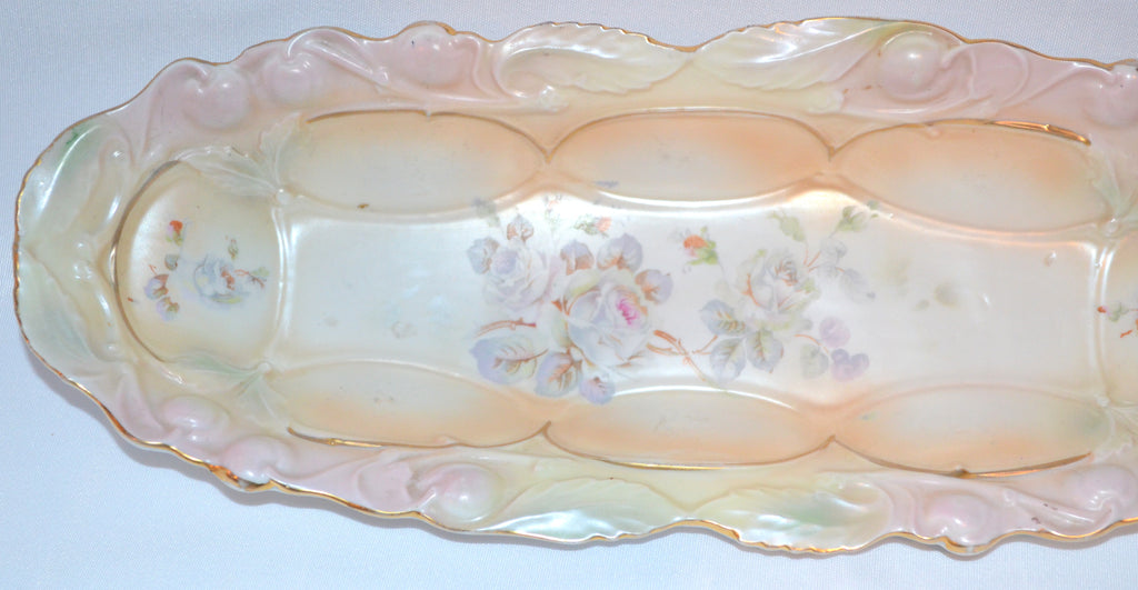 German Rose Decorated Tray