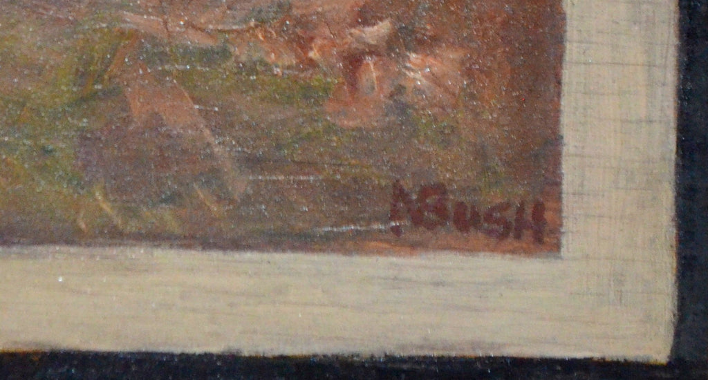 Artist Norton Bush (1834 – 1894) Oil on Board