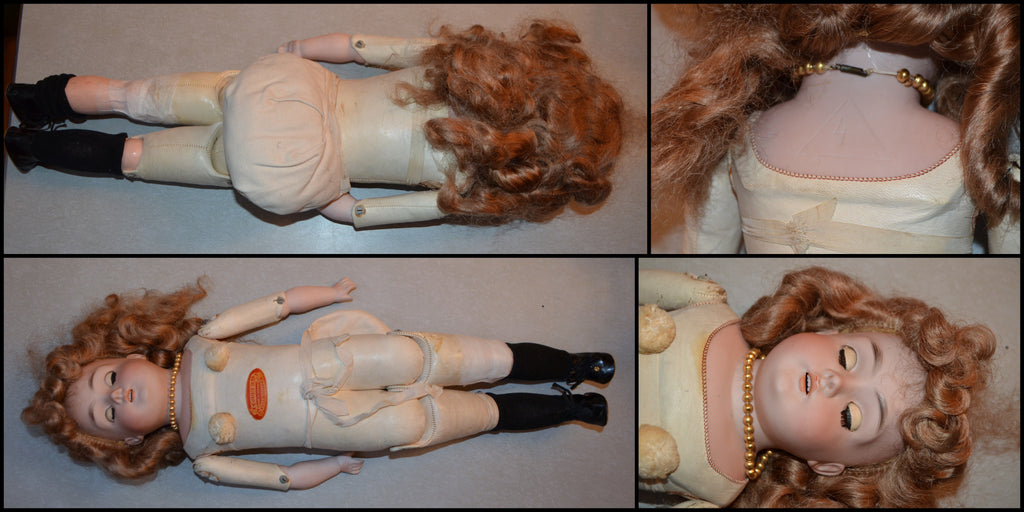 C.M. Bergmann Columbia Doll 22" Armand Marsielle Bisque Head