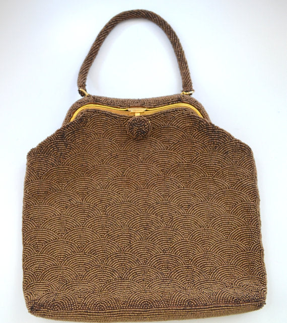 Vintage Style Beaded Handbag