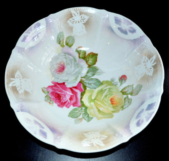 german porcelain rose bowl