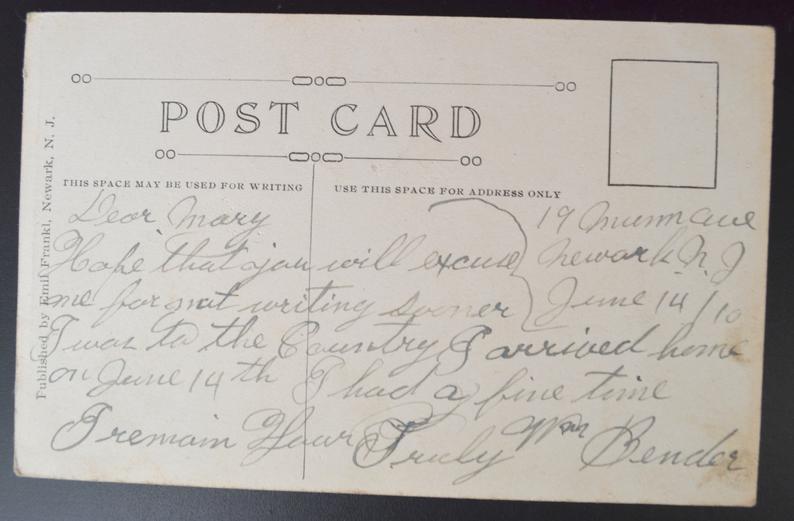 Marine Engine & Machine Co Passaic River 1910s Newark New Jersey RPPC Post Card