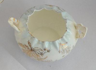 Ornate RS Prussia Porcelain Open Sugar Bowl Early Years Art Nouveau Period