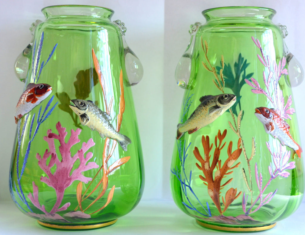 moser fish vase