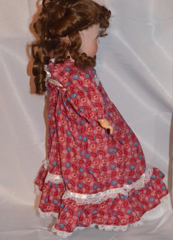German Porcelain Bisque REVALO Doll by Gebrüder Ohlhaver 22" T. Composition Wood Jointed Body