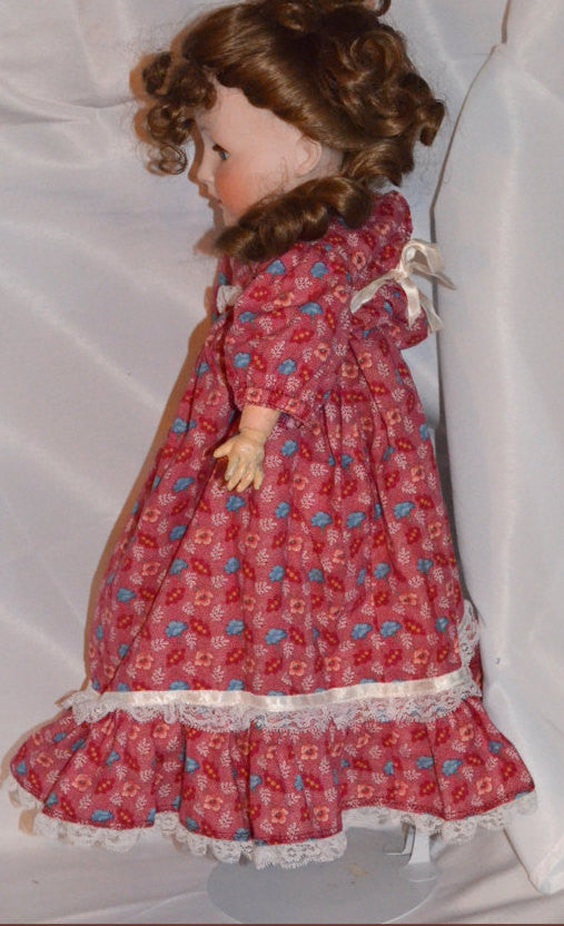 German Porcelain Bisque REVALO Doll by Gebrüder Ohlhaver 22" T. Composition Wood Jointed Body