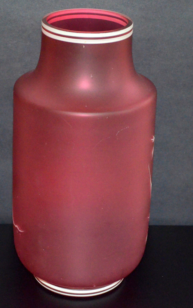 Bohemian Cameo Art Glass Vase