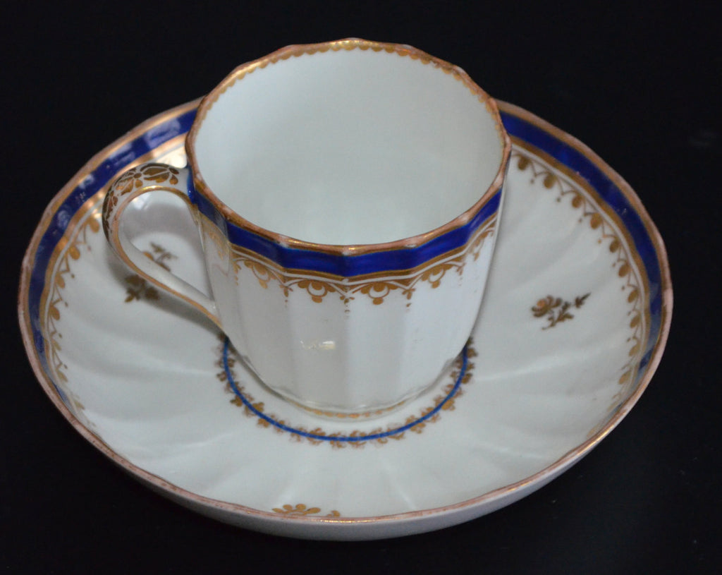 English Derby Porcelain Duesbury Period 18th Century Cup & Saucer Set