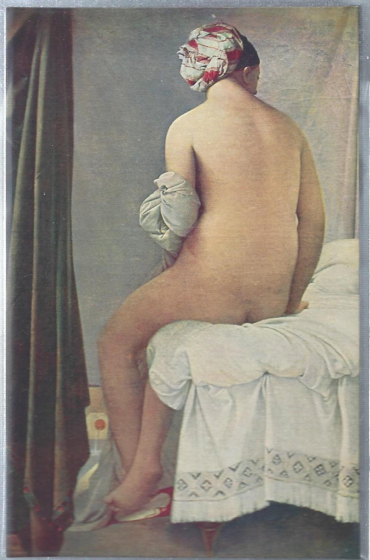 People in Art Nude Woman on Tub The Bather Artist Jean Auguste Dominique Ingres Louvre Paris France