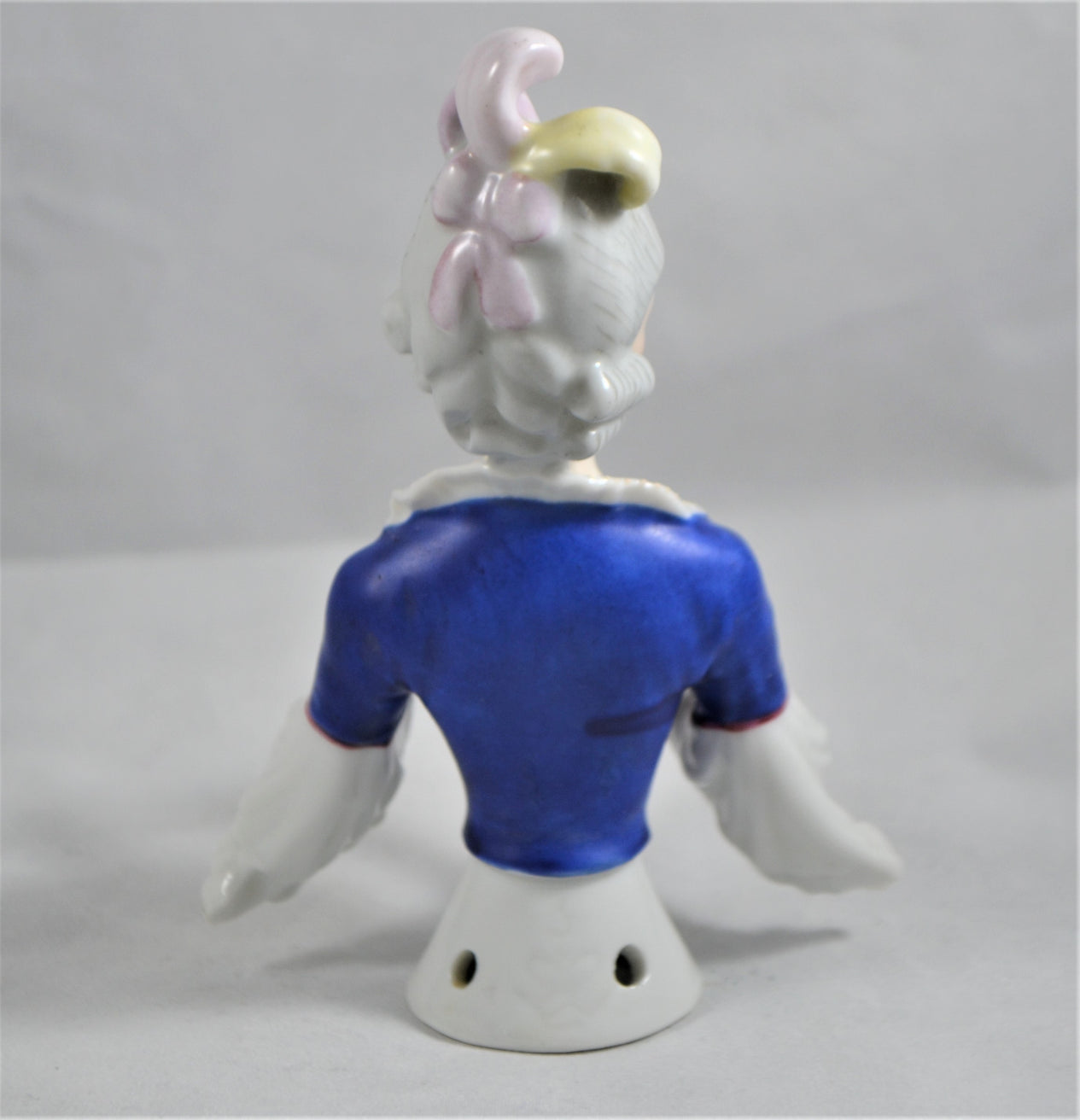 Rare Goebel Half Doll Marie Antoinette Holding Fan 5"