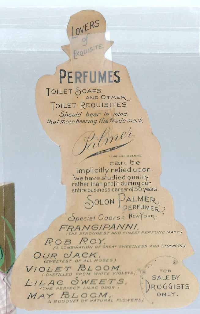 Advertising Trade Card Rob Roy Palmer's Perfume